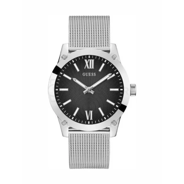 Guess Crescent Ανδρικό Ρολόι 44mm Μπαταρίας με Ασημί Ατσάλινο Μπρασελέ – GW0629G1
