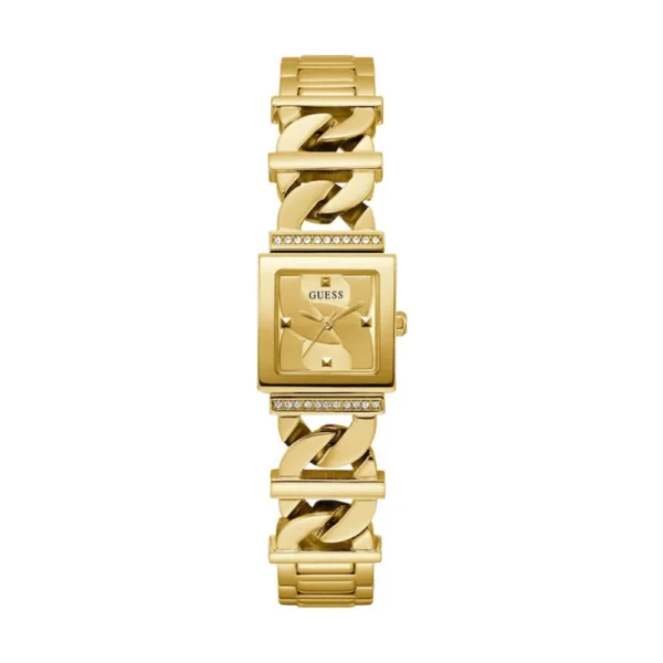 Guess Γυναικείο Ρολόι 21mm Μπαταρίας με Χρυσό Ατσάλινο Μπρασελέ – GW0603L2