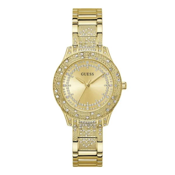Guess Γυναικείο Ρολόι 36mm Μπαταρίας με Χρυσό Ατσάλινο Μπρασελέ – GW0746L2