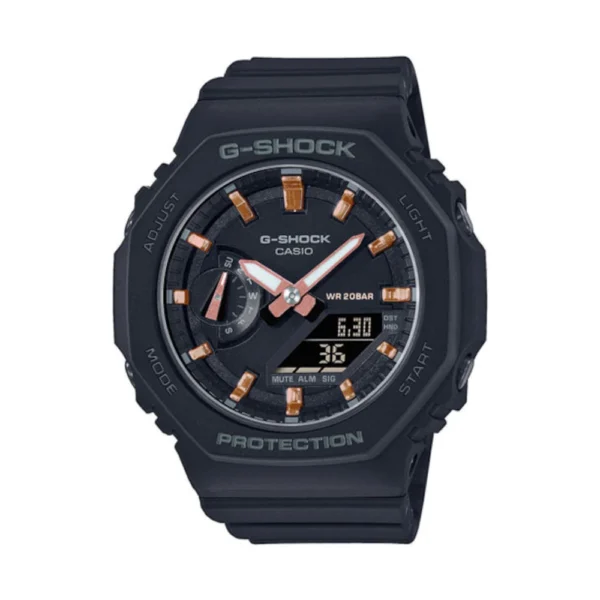 Casio G-shock Γυναικείο Ρολόι 42.9mm Χρονογράφος Μπαταρίας με Μαύρο Καουτσούκ Λουράκι – GMA-S2100-1AER