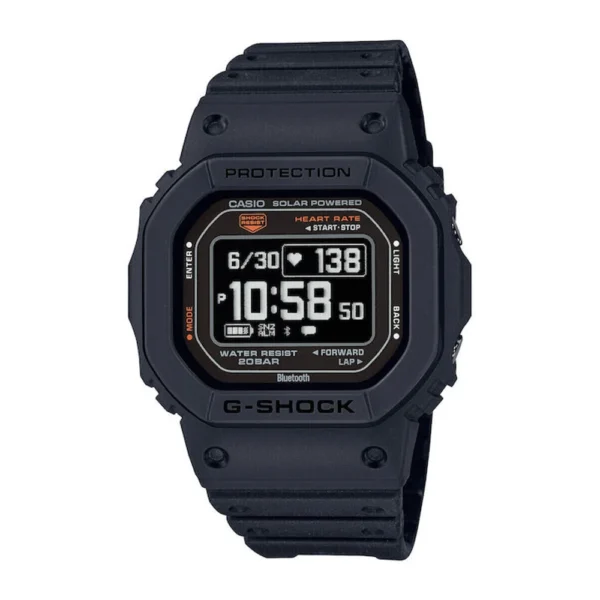 G-shock Ψηφιακό Ανδρικό Ρολόι 45mm Αυτόματο με Μαύρο Καουτσούκ Λουράκι – DW-H5600-1ER