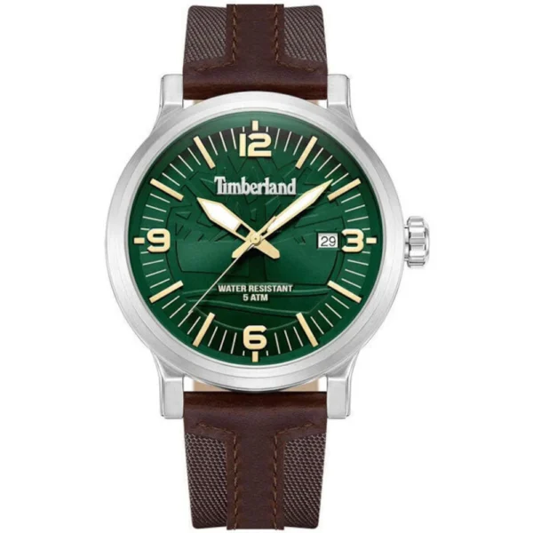 Westerley Ανδρικό Ρολόι 46mm Μπαταρίας με Καφέ Δερμάτινο Λουράκι – TDWGN0029102
