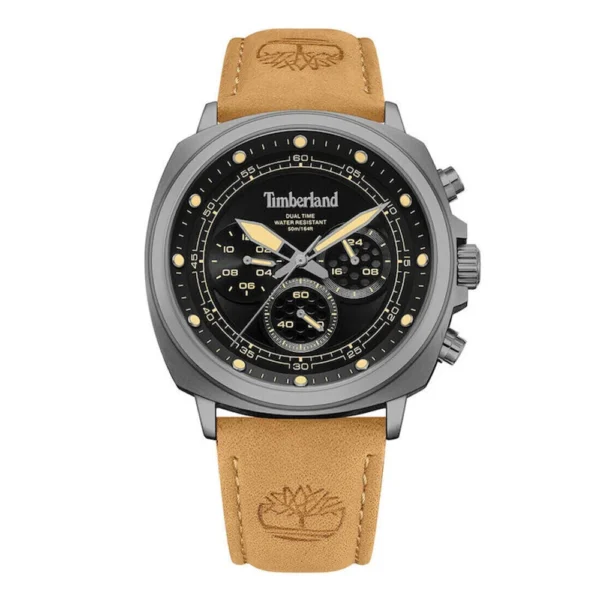 Williston Small Dual Time Light Brown Leather Strap Tdwgf0042002 – TDWGF0042002