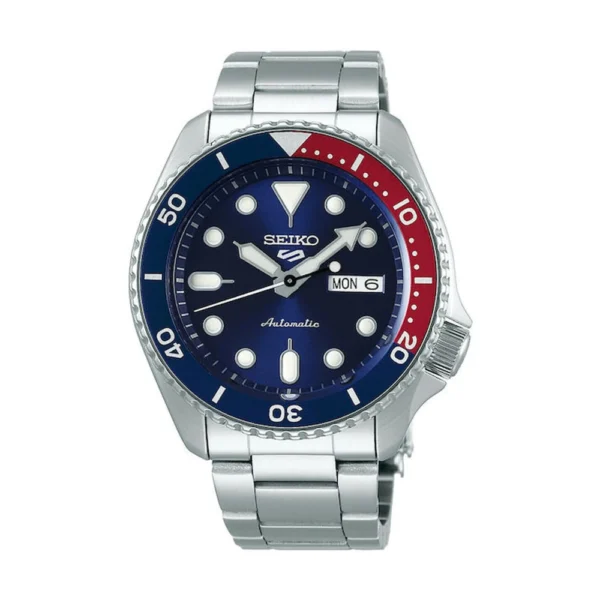Seiko 5 Sports Ανδρικό Ρολόι 42.5mm Αυτόματο με Ασημί Ατσάλινο Μπρασελέ – SRPD53K1