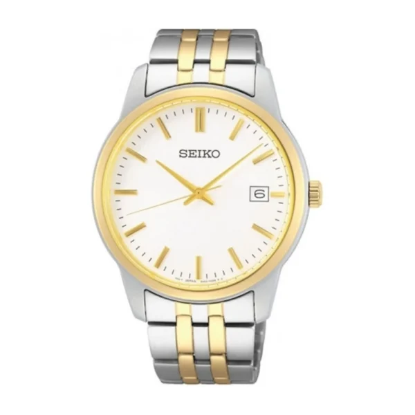 Essentials Ανδρικό Ρολόι 40mm Μπαταρίας με Ατσάλινο Μπρασελέ Ασημί/Χρυσό – SUR402P1