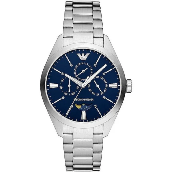 Emporio Armani Claudio Ανδρικό Ρολόι 43mm Μπαταρίας με Ασημί Ατσάλινο Μπρασελέ – AR11553