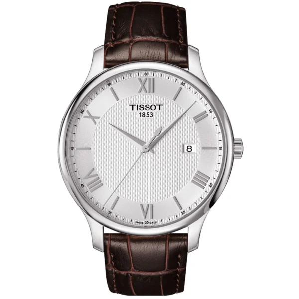 TISSOT Tradition Brown Leather Strap – T063.610.16.038.00