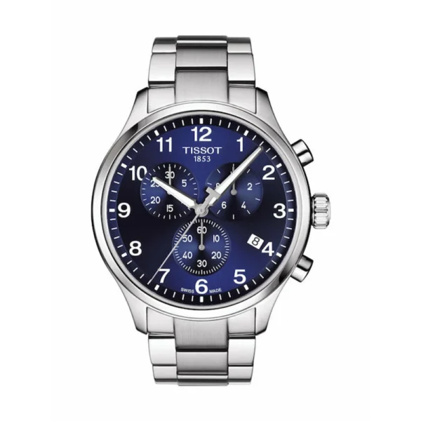 Tissot Chrono Xl Classic Ανδρικό Ρολόι 45mm Χρονογράφος Μπαταρίας με Μεταλλικό Μπρασελέ Silver – T116.617.11.047.01