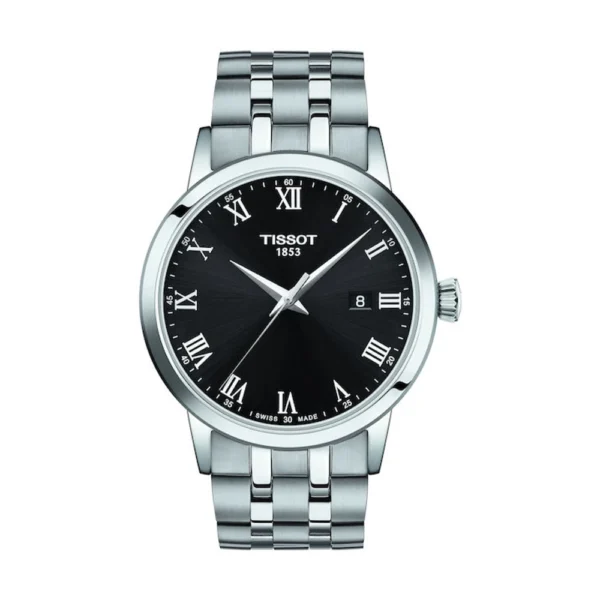 Tissot Classic Dream Ανδρικό Ρολόι 42mm Μπαταρίας με Ασημί Ατσάλινο Μπρασελέ – T129.410.11.053.00