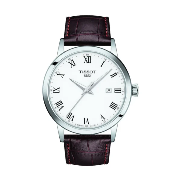 Tissot Classic Dream Ανδρικό Ρολόι 42mm Χρονογράφος Μπαταρίας με Καφέ Δερμάτινο Λουράκι – T129.410.16.013.00