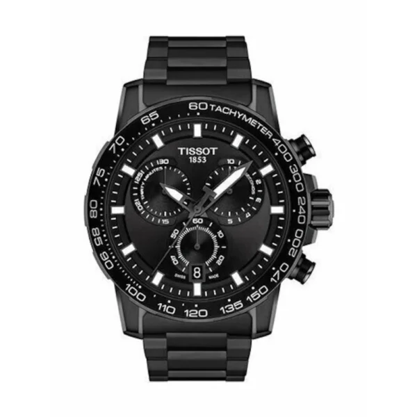 Tissot Supersport Ανδρικό Ρολόι 45.5mm Μπαταρίας με Μαύρο Ατσάλινο Μπρασελέ – T125.617.33.051.00
