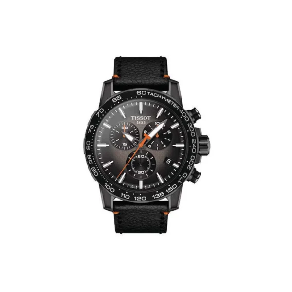 Tissot Supersport Ανδρικό Ρολόι 42mm Μπαταρίας με Μαύρο Δερμάτινο Λουράκι – T125.617.36.081.00