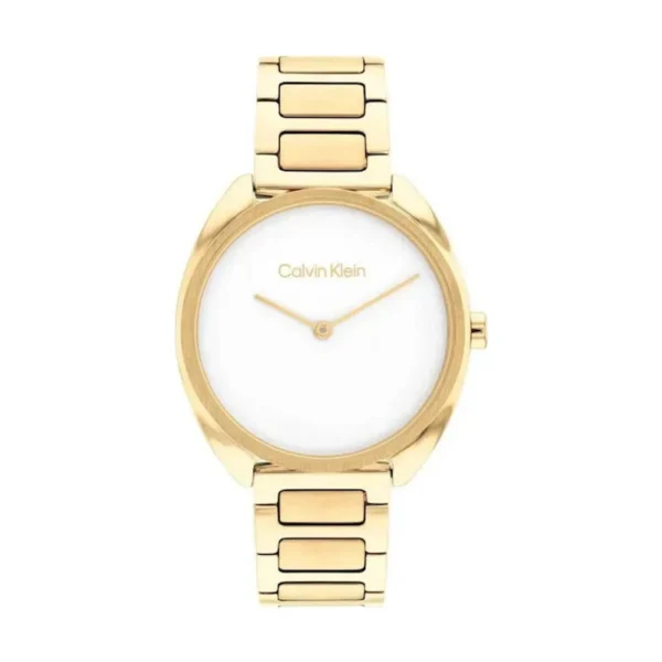 Adorn Γυναικείο Ρολόι 30mm Μπαταρίας με Χρυσό Ατσάλινο Μπρασελέ – 25200276