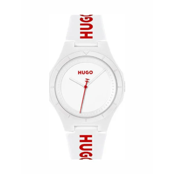 Boss Ανδρικό Ρολόι 42mm Μπαταρίας με Λευκό Καουτσούκ Λουράκι – 1530345