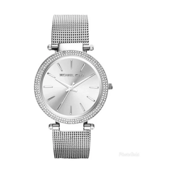 Michael Kors Darci Γυναικείο Ρολόι 39mm Μπαταρίας με Ασημί Ατσάλινο Μπρασελέ – MK3367